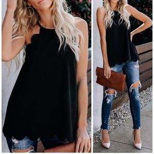 Scallop top